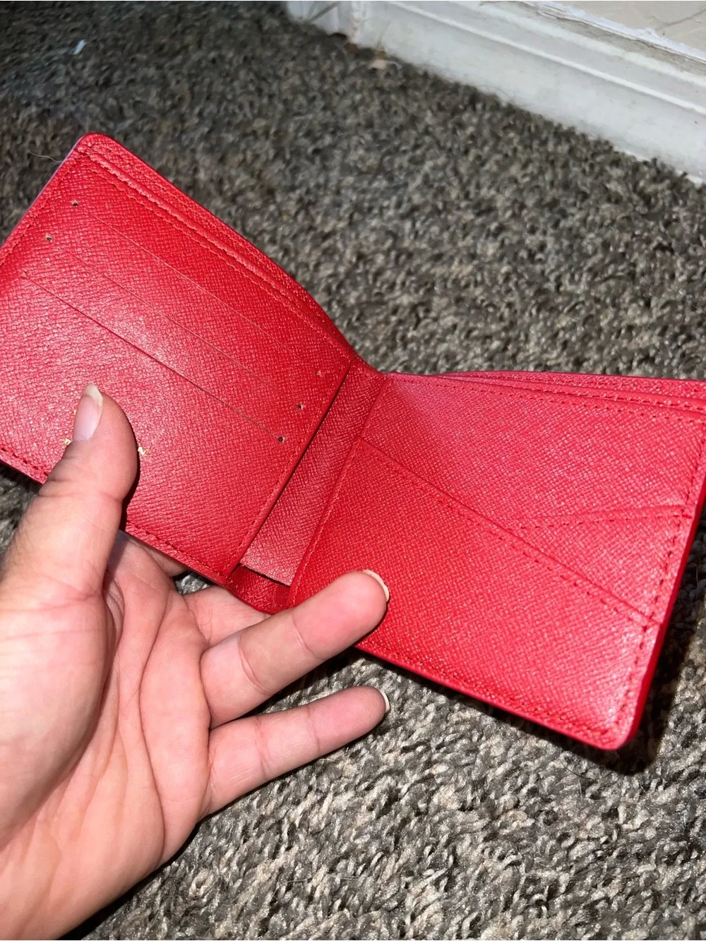 Men’s red wallet